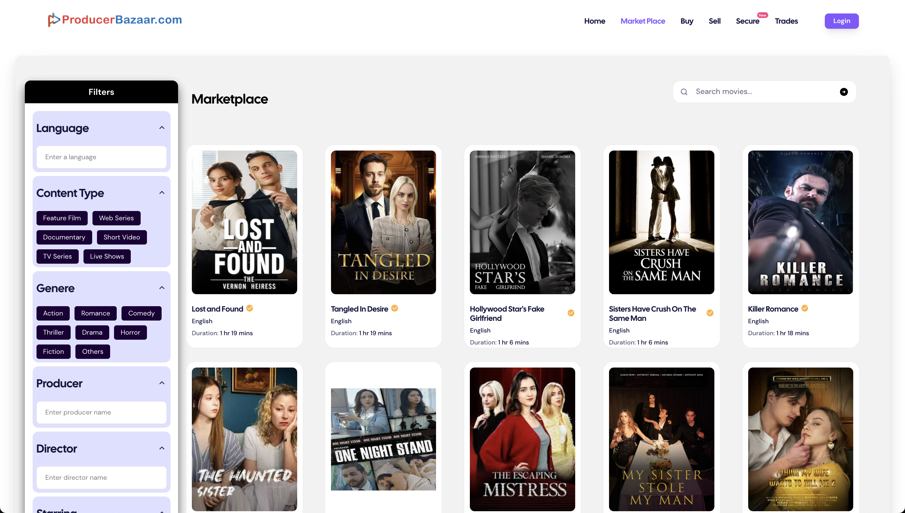 Producerbazaar Rights Trading